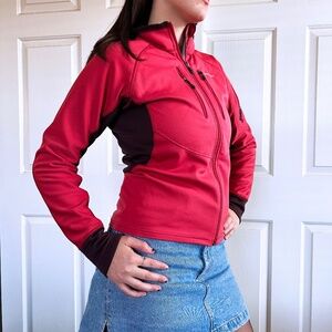 Patagonia Wind Shield Pink and Brown Zip Up Jacket